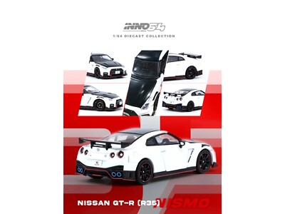 NISSAN GT-R (R35) NISMO RHD WHITE 1/64 DIECAST BY INNO MODELS IN64