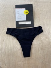 Knix Women's High Absorbency Super Leakproof Thong Size XS Black