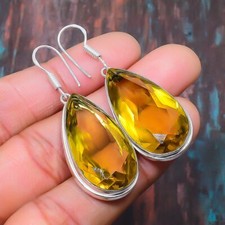 Citrine Gemstone Handmade 925 Solid Sterling ...