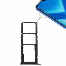 Pour Huawei Honor 8X Tiroir Support Lecteur Carte SIM + MicroSD Tray Holder NOIR