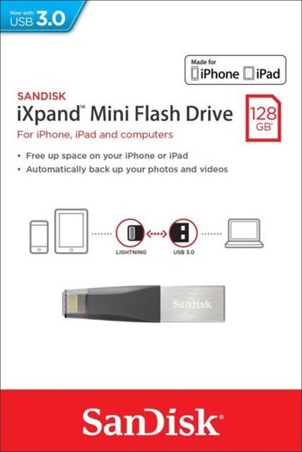SanDisk iXPand Flash Drive Mini USB 3.0 32G 64G 128GB 16G Memory For iPhone iPad - Picture 10 of 11