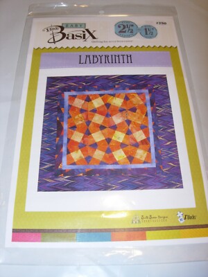 CRAFTS quilt quilting Sewing Pattern LABYRINTH X BLOCKS BABY BASIX 29x29 15X15