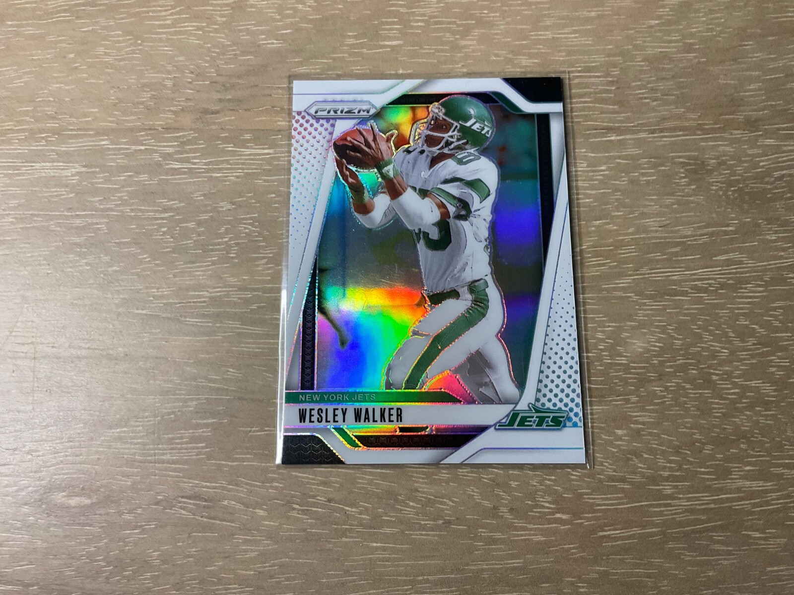 2024 Panini Prizm Football Wesley Walker White Prizm 27/35 SP New York Jets
