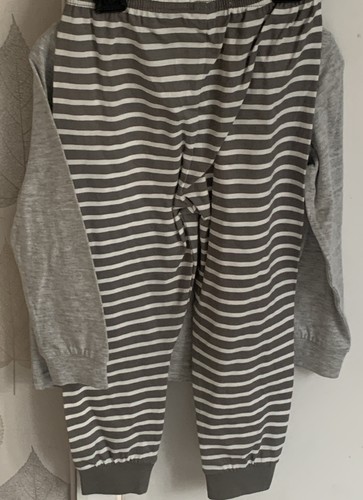 BOYS GIRLS TU ' HOLLY JOLLY CHRISTMAS ' XMAS GONK GREY PJS PYJAMAS 4-5 YRS BNWT - Picture 7 of 7