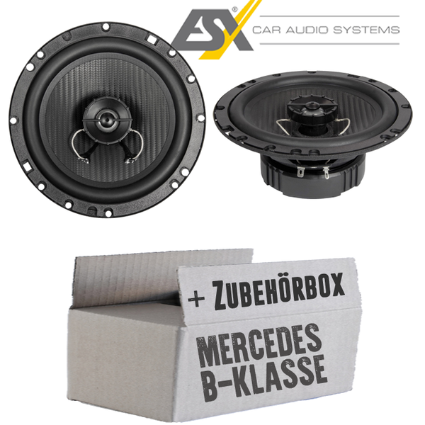 ESX Lautsprecher FüR Mercedes B-Klasse W245 Front 16Cm Koax Auto Boxen Einbauset-image