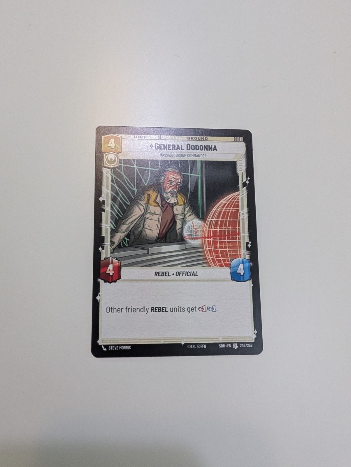 Star Wars: Unlimited - General Dodonna - Spark of Rebellion NM/M Condition