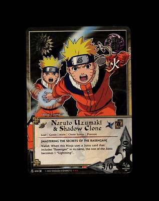 Naruto Uzumaki & Shadow Clone - 406 - NM - Unlimited - Foil