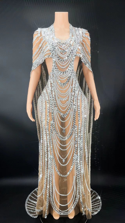 sexy long birthday dress Sexy Birthday Dress Short Bodycon White Long Chiffon Prom Dress SH1312 –  shinydress main image 1