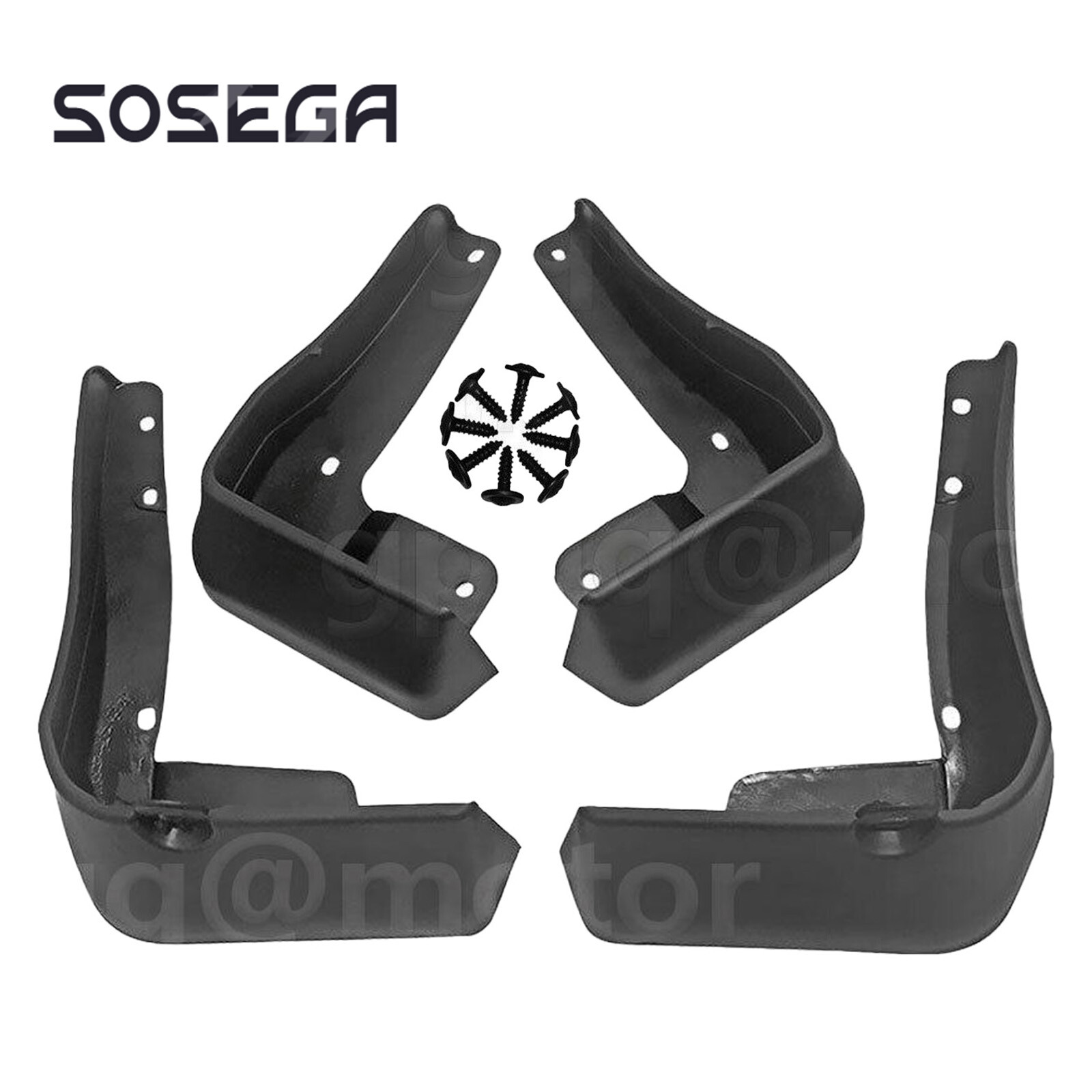 4Pcs Splash Guards Mud Flaps For Honda Accord 4-Door 2018-2022 – Matte Black Polyurethane, Lifetime Warranty