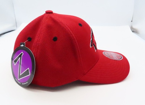 University Of Arkansas Razarbacks Zephyr Stretch Red Hat Cap Size Large - Picture 6 of 12