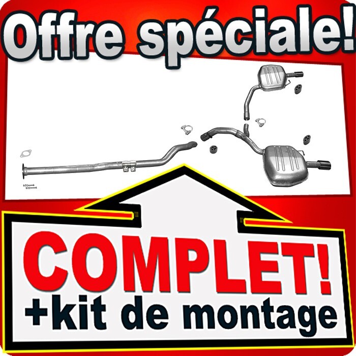 Ligne échappement VOLVO V70 III 2.0D D4 181CH silencieux de rechange