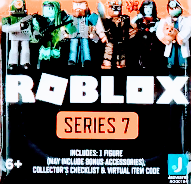 Roblox Celebrity Series 7 HEROES OF ROBLOXIA: BLUE BASHER CAP Figure w/BELT  Code