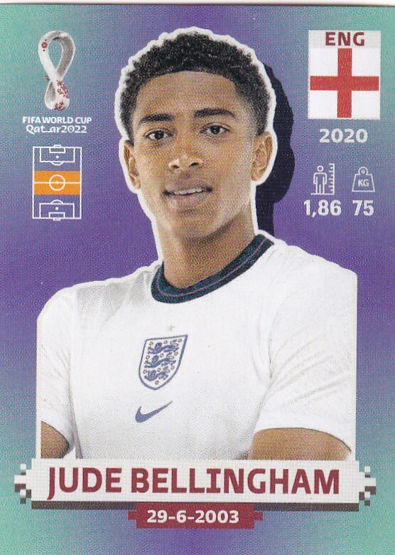 Panini Qatar World Cup Sticker 2022 Nr. ENG 11 Jude Bellingham | eBay