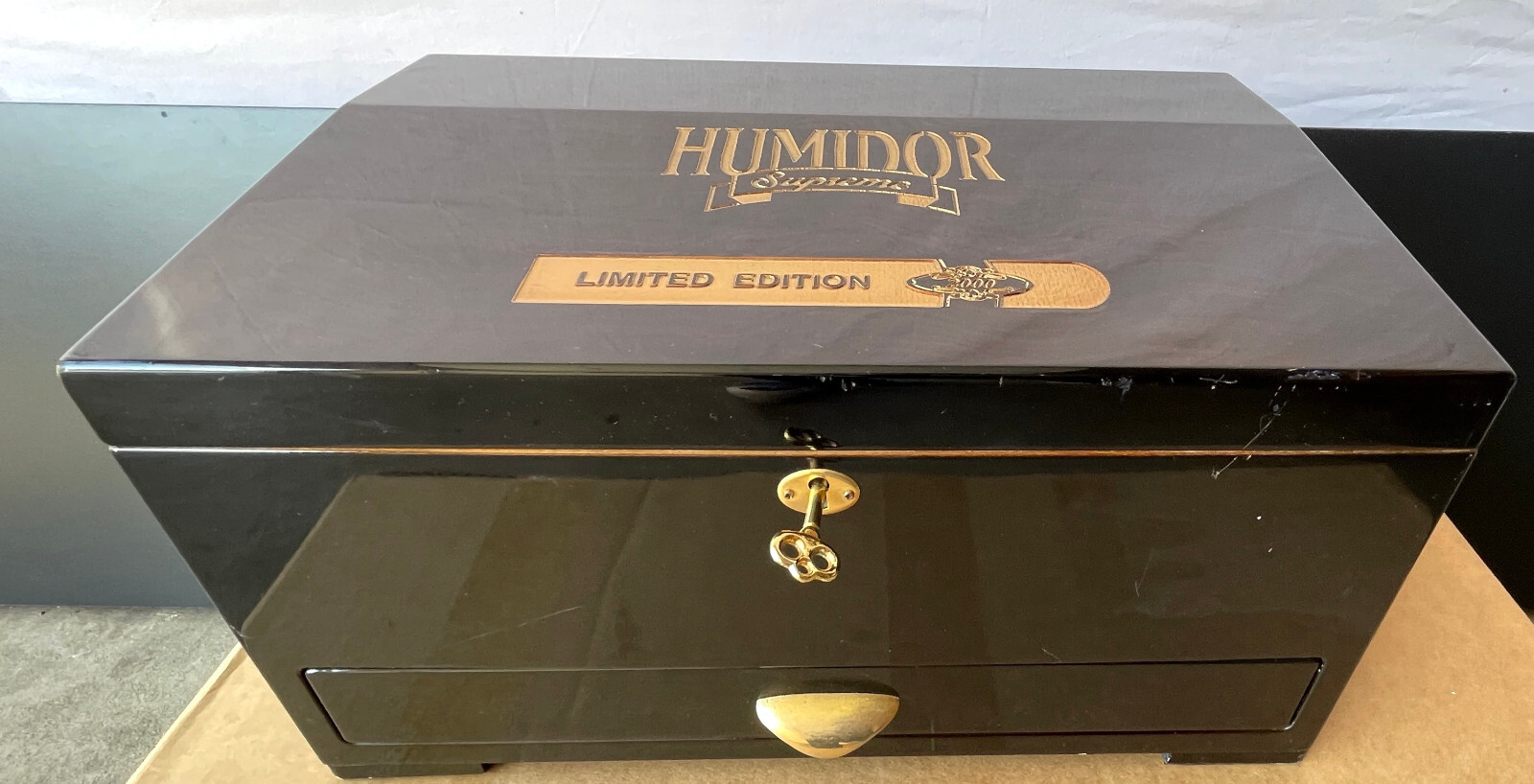 Humidor Supreme Limited Edition 2000 Wood Humidor with the Key eBay
