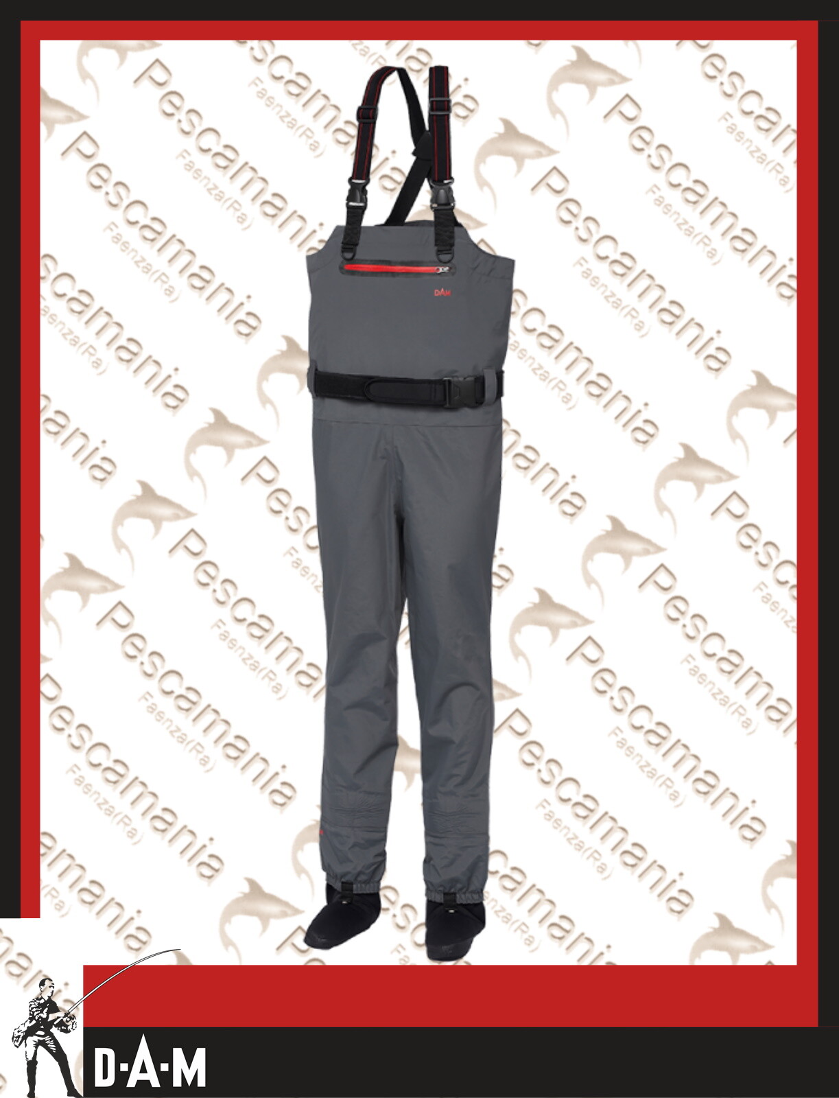 wader DAM DRYZONE size 44/45 traspirante petto calza piede
