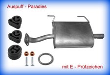 Endschalldämpfer Auspuff für Nissan Almera II 1.5 STUFENHECK Typ N16  + Anbaukit