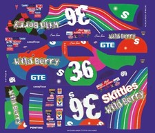  36 Ernie Irvan Skittles Wild Berry 1998 1/64th HO Scale Slot Car Decals