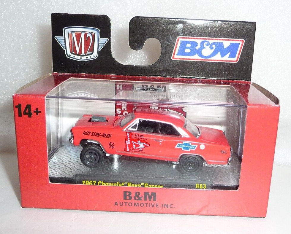 M2 Machines B&M 1968 Chevrolet Nova Gasser 1:64 Diecast