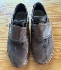 LACOSTE Old Sytle Correa Talla 10 Para hombres Cuero Mocasín Zapatos Tenis Marrón