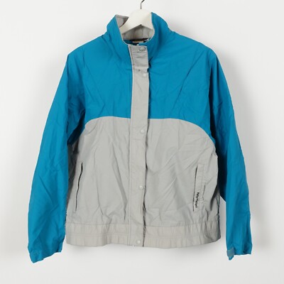 Vintage 90s Helly Hansen Windbreaker Jacket Blue Teal Women's Size Medium Ski