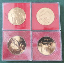 DDR LPG Medaillen Meisterschaften im Melken in Gold 1984-1987