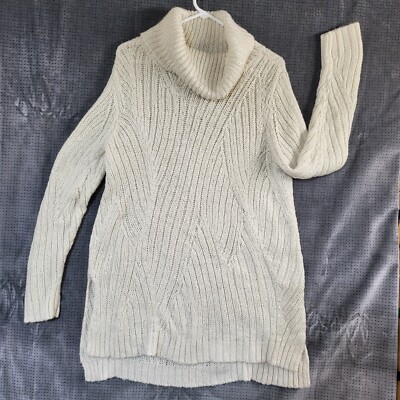Merona Women's Large Oatmeal Cowl Neck Turtle Neck Sweater Target