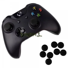 10X Silicone Rubber Black Joystick Thumb Stick Grip Cap for Xbox One Controller