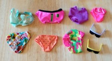 Vintage Mattel Barbie Franchise Mix of Swimsuits Bottoms Tops - Replacements