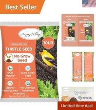10 lbs High-Quality Nyjer/Thistle Seeds - Clean  Nutritious Bird Feed