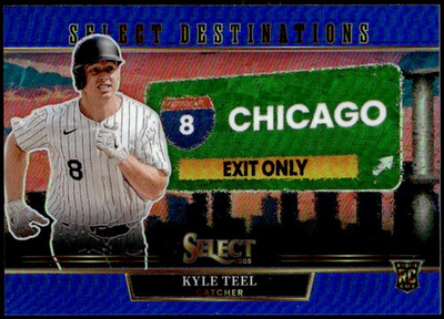 #ad 2025 Panini Select #7 Kyle Teel Select Destinations Blue Prizm # 49 Rookie $9.99