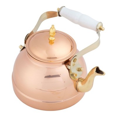 Classic Cuisine Copper Tea Kettle 7.25C/1.8Q Vintage Teapot Stove