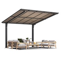 Metal Freestanding Hardtop Gazebo Aluminium Outdoor Pergola Waterproof for Patio
