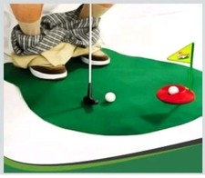 Toilet Golf Game Set Practice Mini Golf in Restroom Bathroom Funny Gag Gifts
