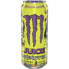 NEW FLAVOR MONSTER ENERGY JUICE VOODOO GRAPE FLAVOR DRINK 1 FULL 16 FL OZ 473mL