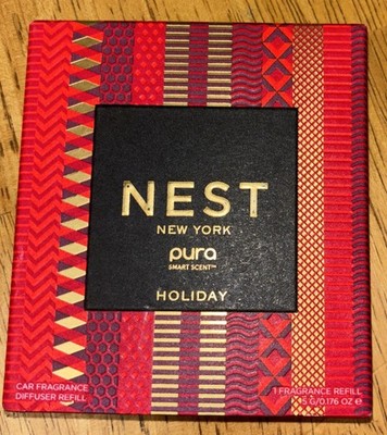 PURA Smart Scent NEST New York CAR Fragrance Diffuser Refill - HOLIDAY - 5g NEW