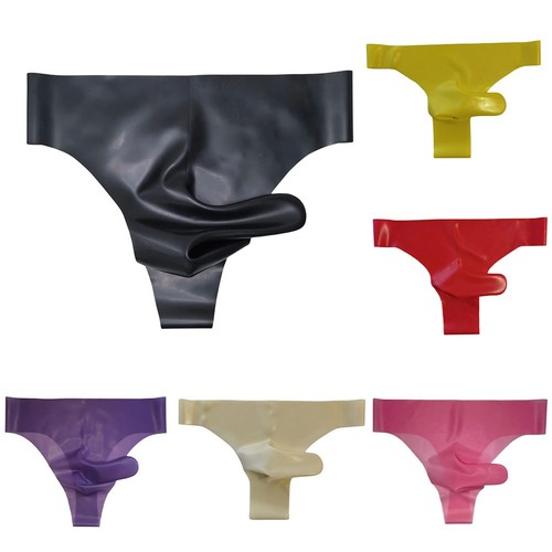 Mens Latex Underwear Sexy Nightwear Applicable Gender: Male Classic Brief Style - Picture 2 of 16