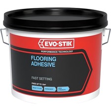Evo-Stik 2.5L Flooring Adhesive Glue High Strength for Carpet Vinyl & Lino Tub