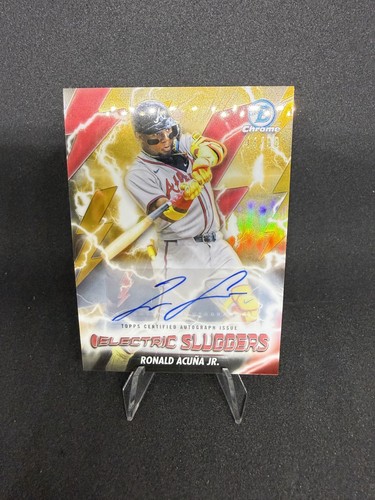 Ronald Acuna Jr. 2026 Bowman Electric Sluggers Autograph card