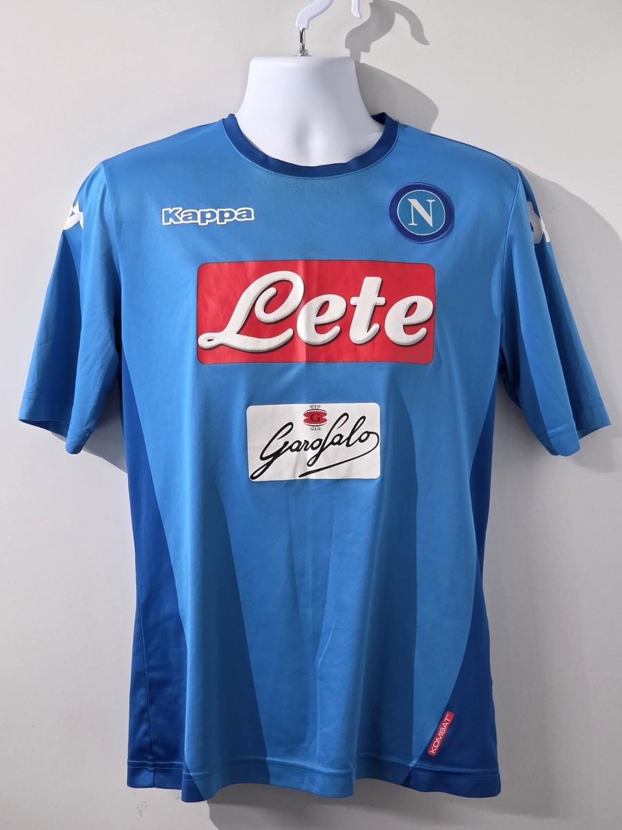 サッカー　Kappa SSC Napoli ユニフォーム ブルー Kappa Napoli Jersey Mens XL Blue Soccer Football Shirt Lete Komabt