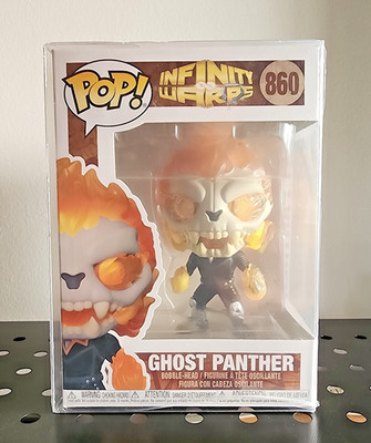 Funko Pop (2021) Marvel: Infinity Warps: Ghost Panther #860 | Bobble-head Toy