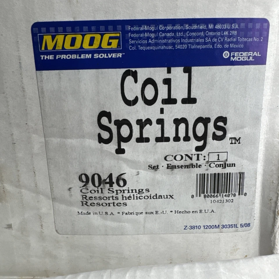 9046 Moog Juego de 2 muelles helicoidales delanteros sedán para Mercury Grand Marquis Ford Par Foto 3 de 3