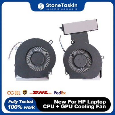 New For HP OMEN TPN-Q211 L30203-001 L30204-001 Laptop CPU + GPU Cooling Fan
