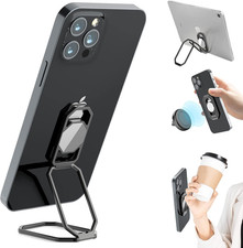 Phone Ring Holder Finger Kickstand, Upgraded 360° Rotation Metal Phone Grip
