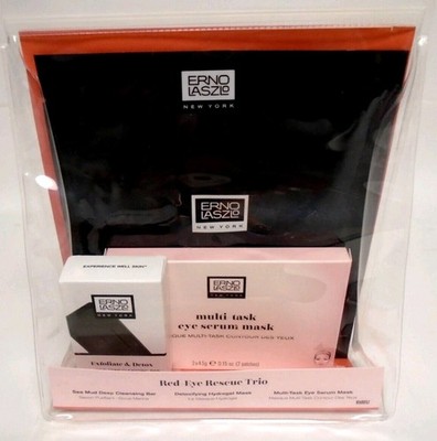 ERNO LASZLO Red-Eye Rescue Trio - Hydrogel Mask, Cleansing Bar, Eye Serum Mask/
