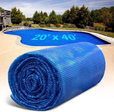 Solar Pool Cover for Inground and above Ground Pools - 20' X 40' Rectangle 12 Mi