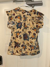 Elie. By Elie Tahara Sleeveless Floral Blouse-Women's size Medium