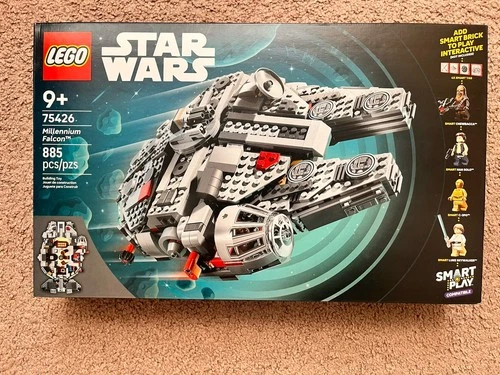 LEGO Millennium Falcon 75426 Star Wars Set, 885 Pieces, Smart Play
