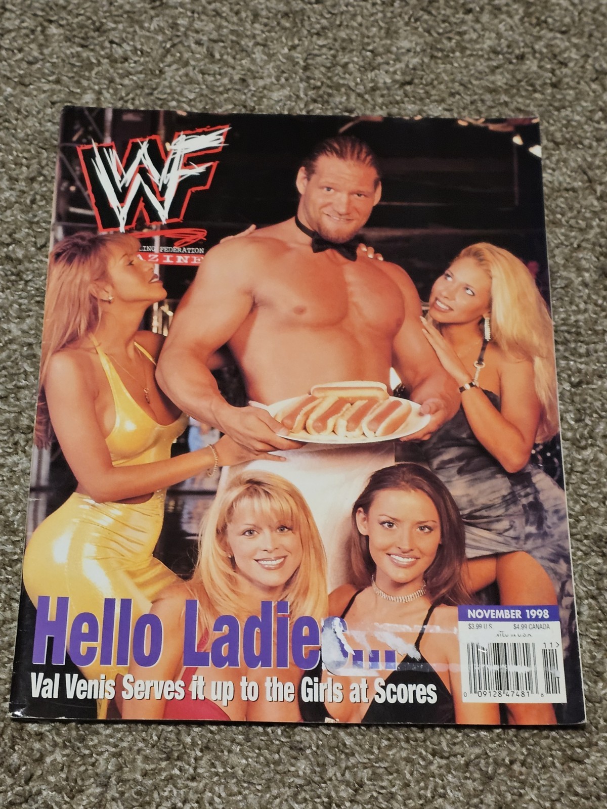 wwf NOVEMBER 1998 MAGAZINE wrestling
