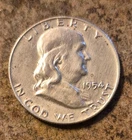 1954 D Franklin Liberty Half Dollar 50c