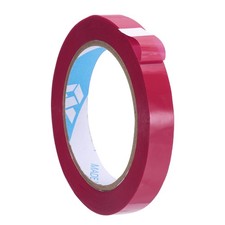 9/16" x 98.4 Yd Poly Bag Sealing Tape, Rose Red